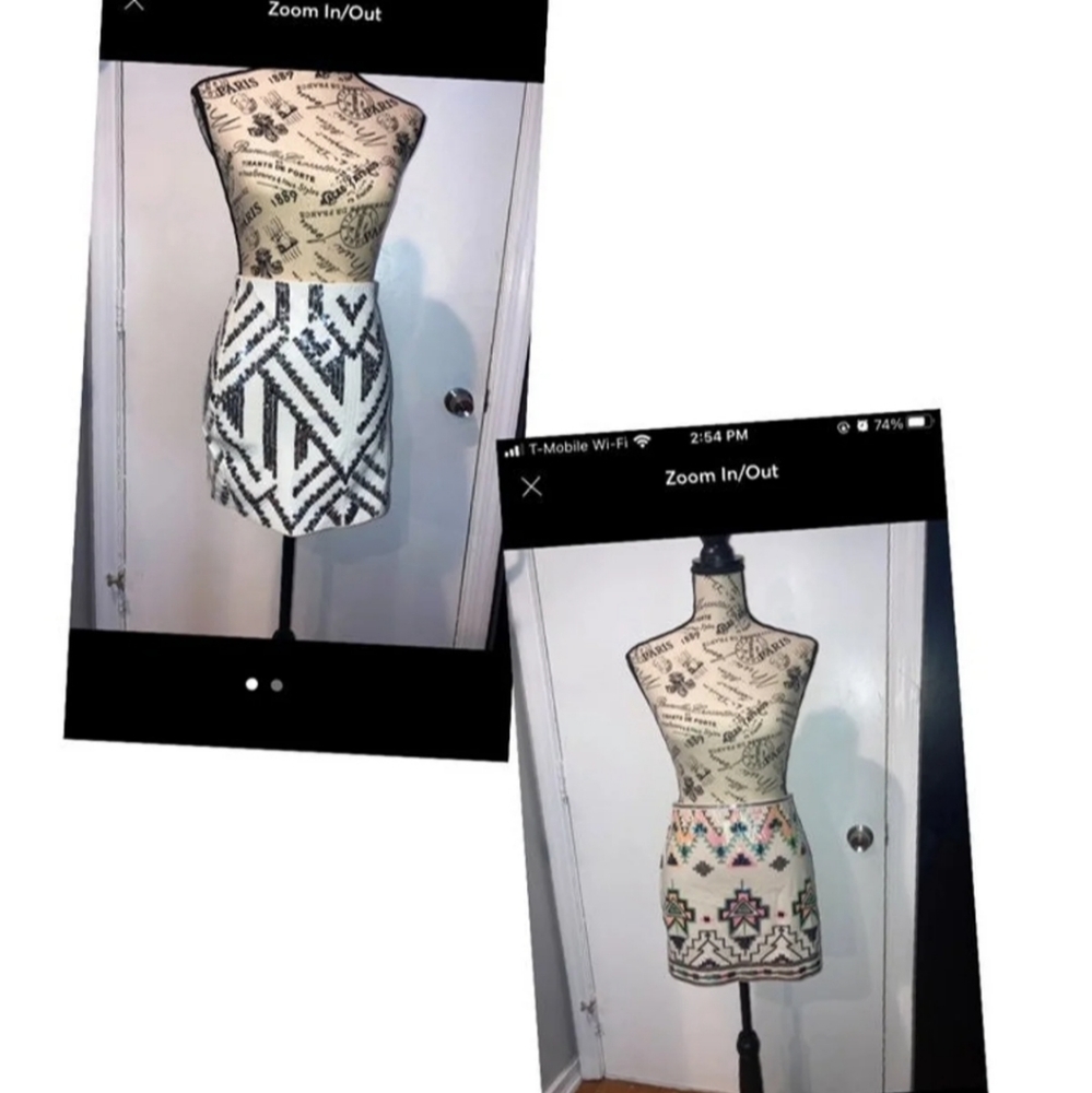 Sequin skirts